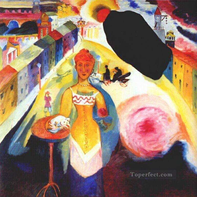 Lady in Moscow Wassily Kandinsky Oil Paintings